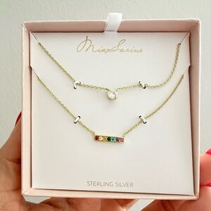 Gold Multi-Color Necklace Set